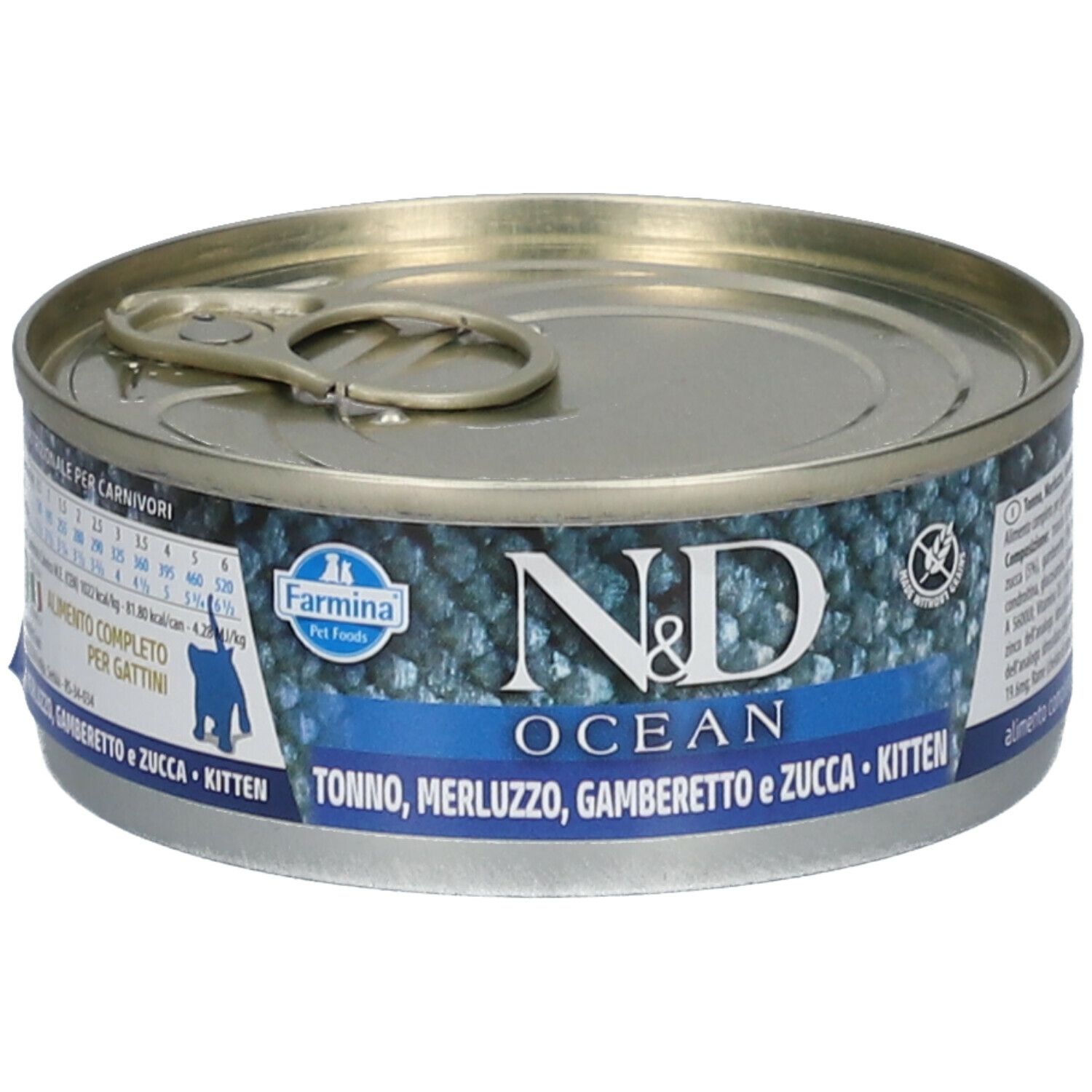 Nassfutter Farmina N&D Ocean - Katze Kittenfutter Thunfisch, Kabeljau, Garnele & Kürbis