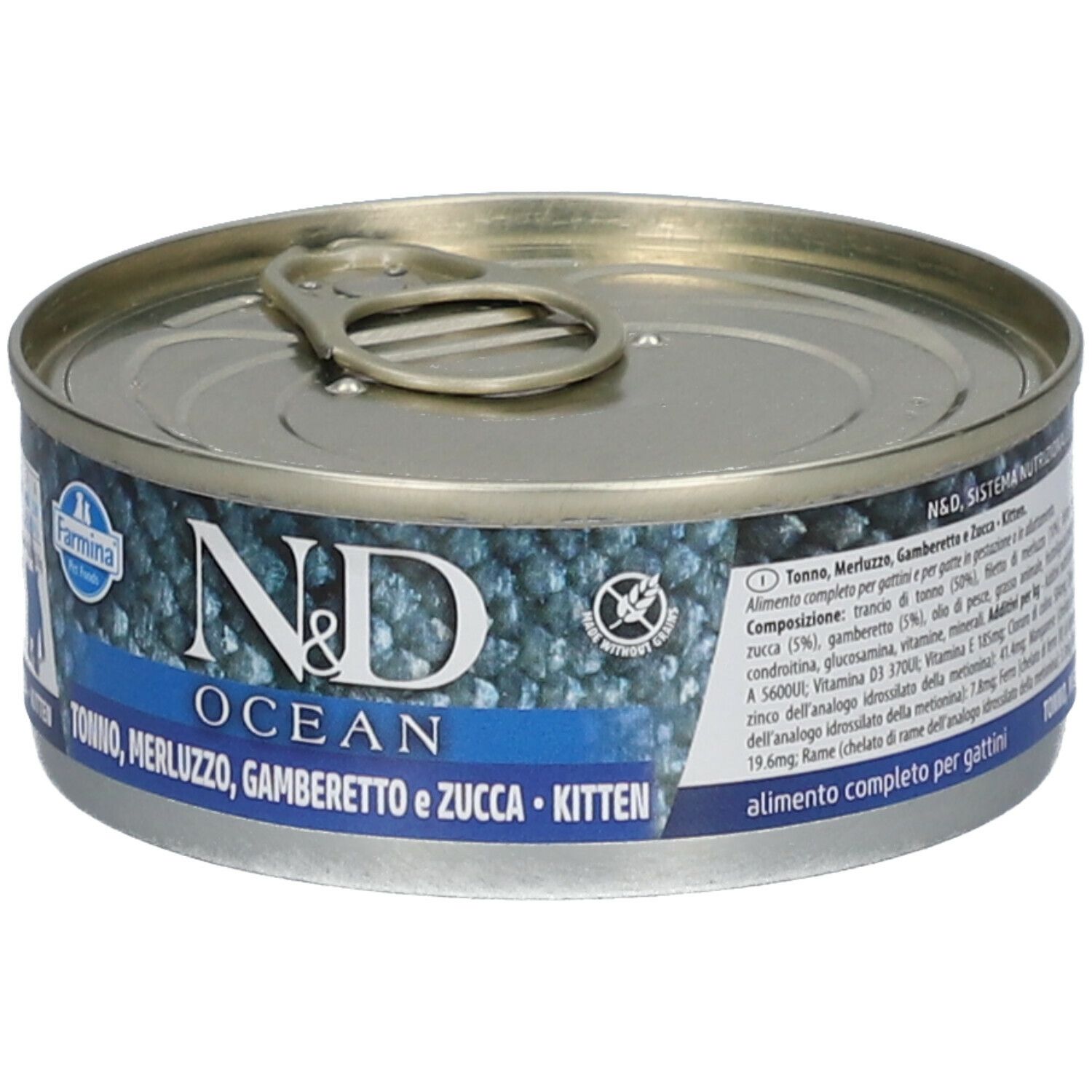 Nassfutter Farmina N&D Ocean - Katze Kittenfutter Thunfisch, Kabeljau, Garnele & Kürbis