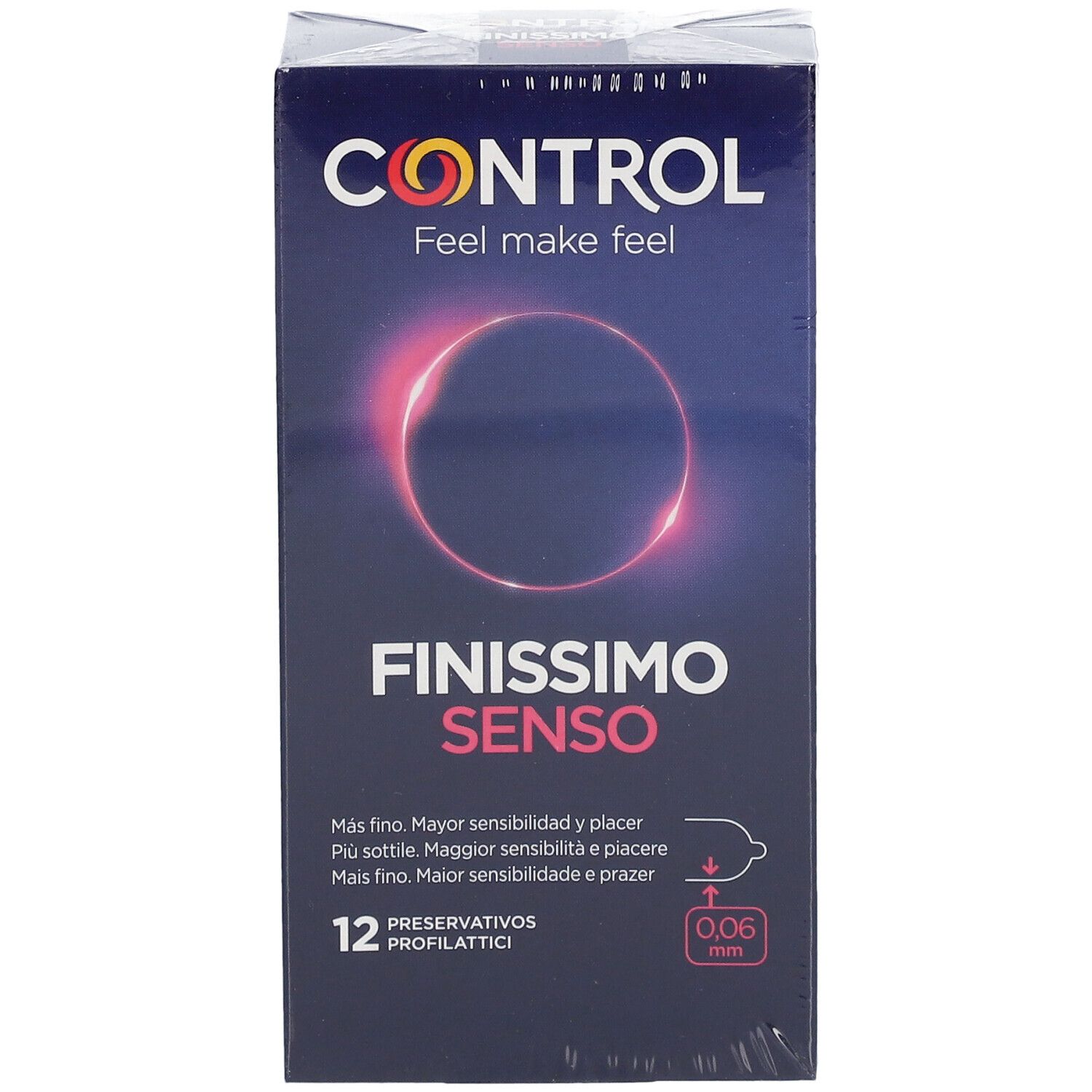 Packung Control Finissimo Senso Kondome, 12 Stück. Informationen zur Lagerung.