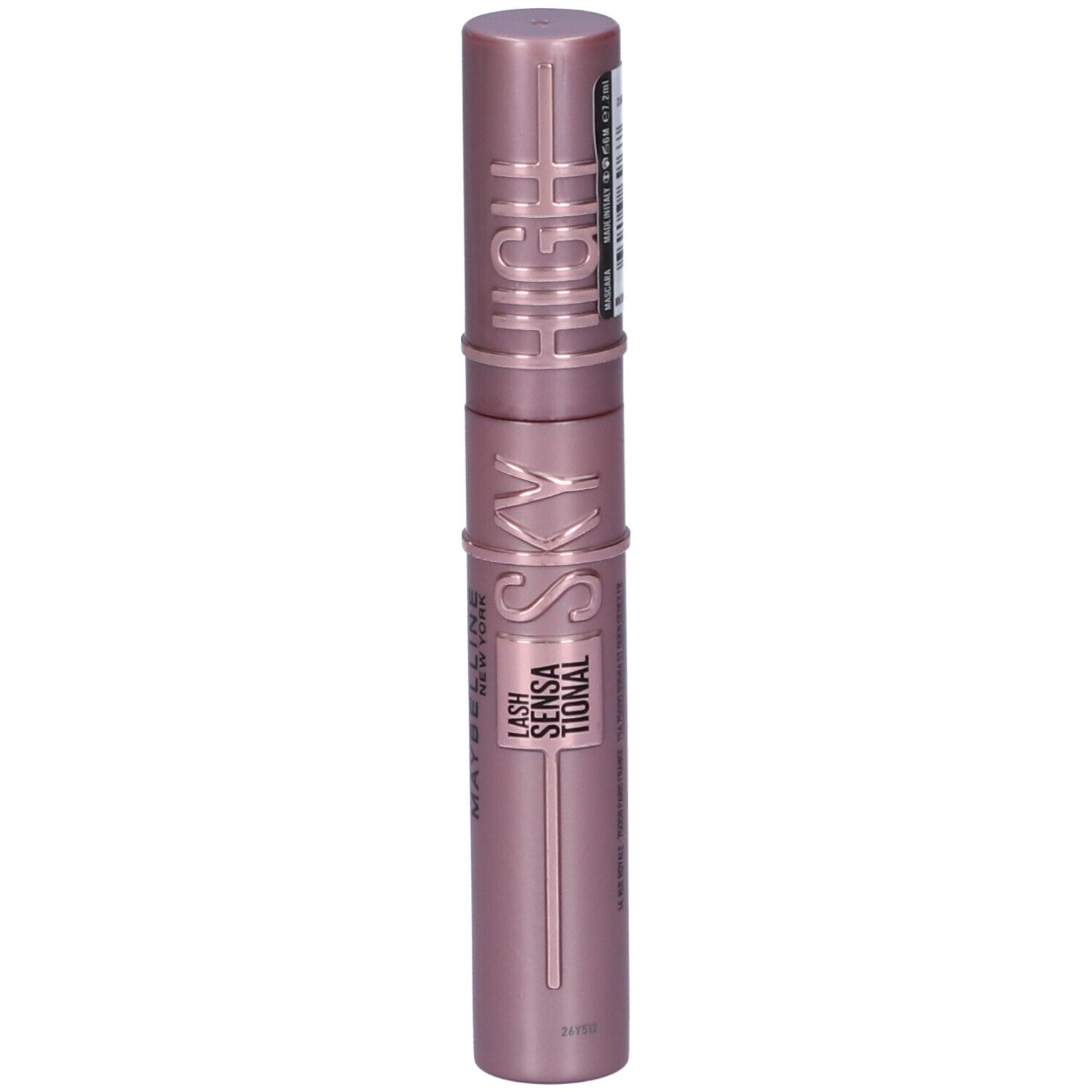 Rosa Mascara-Tube mit goldener Schrift: "SKY HIGH" und "LASH SENSAIONAL".