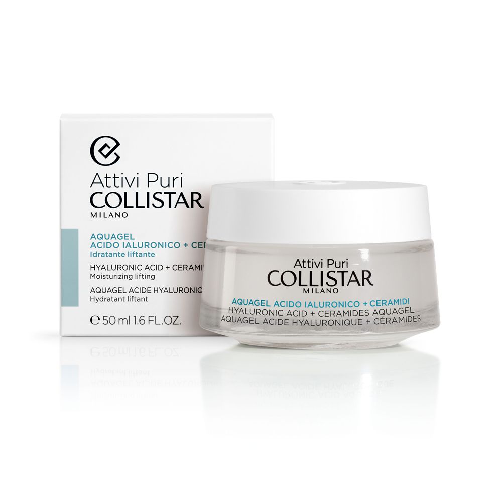 Collistar Aquagel mit Hyaluronsäure und Ceramiden, verpackt mit Umkarton.
