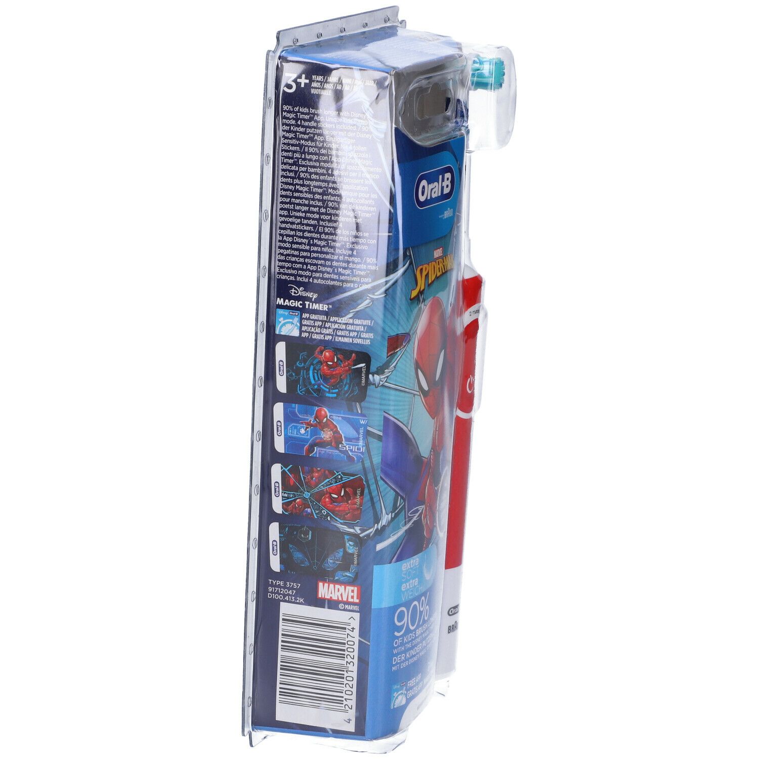 Oral-B - Elektrische Zahnbürste "Vitality 100 Kids Spiderman CLS" in Rot