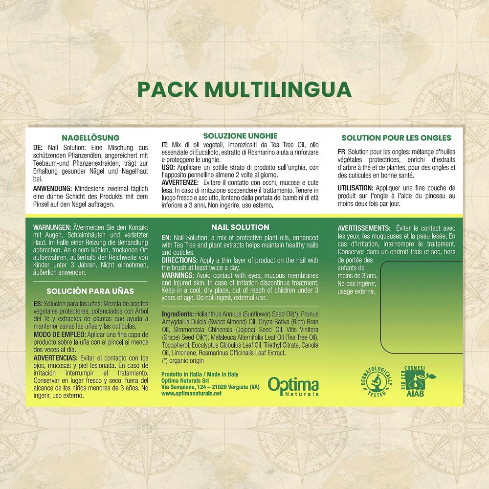 Seitenansicht der Verpackung mit Produktinformationen in mehreren Sprachen.