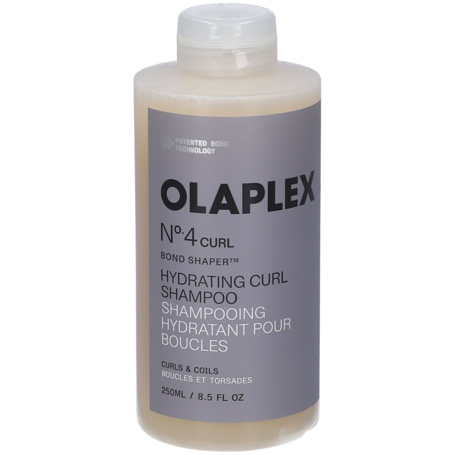 Olaplex Nr. 4 Curl Hydrating Curl Shampoo in einer 250ml Flasche.