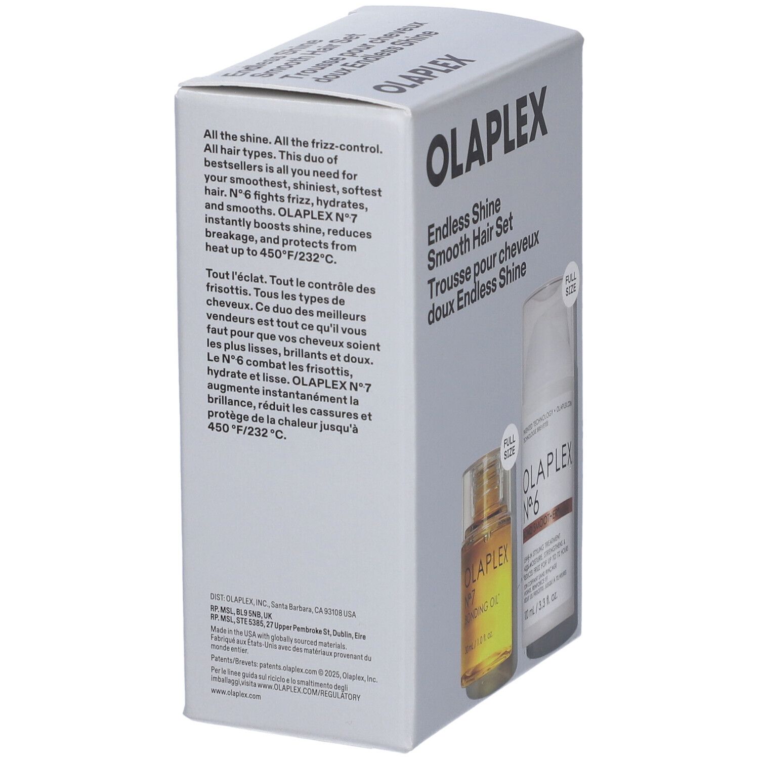 Olaplex Haar-Set mit zwei Flaschen: Olaplex N°6 und N°7.