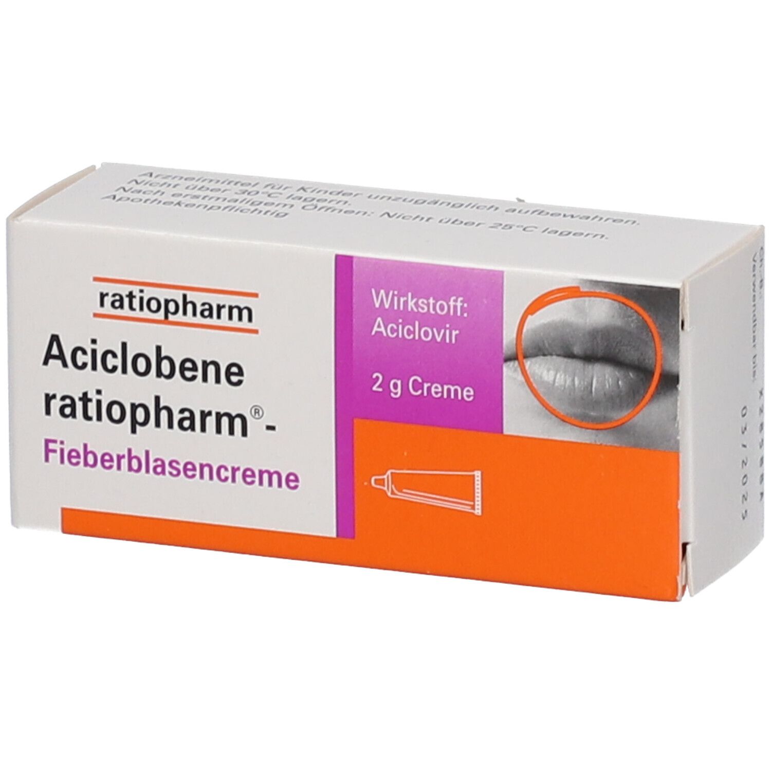 Aciclobene ratiopharm® Fieberblasencreme Creme 2 g