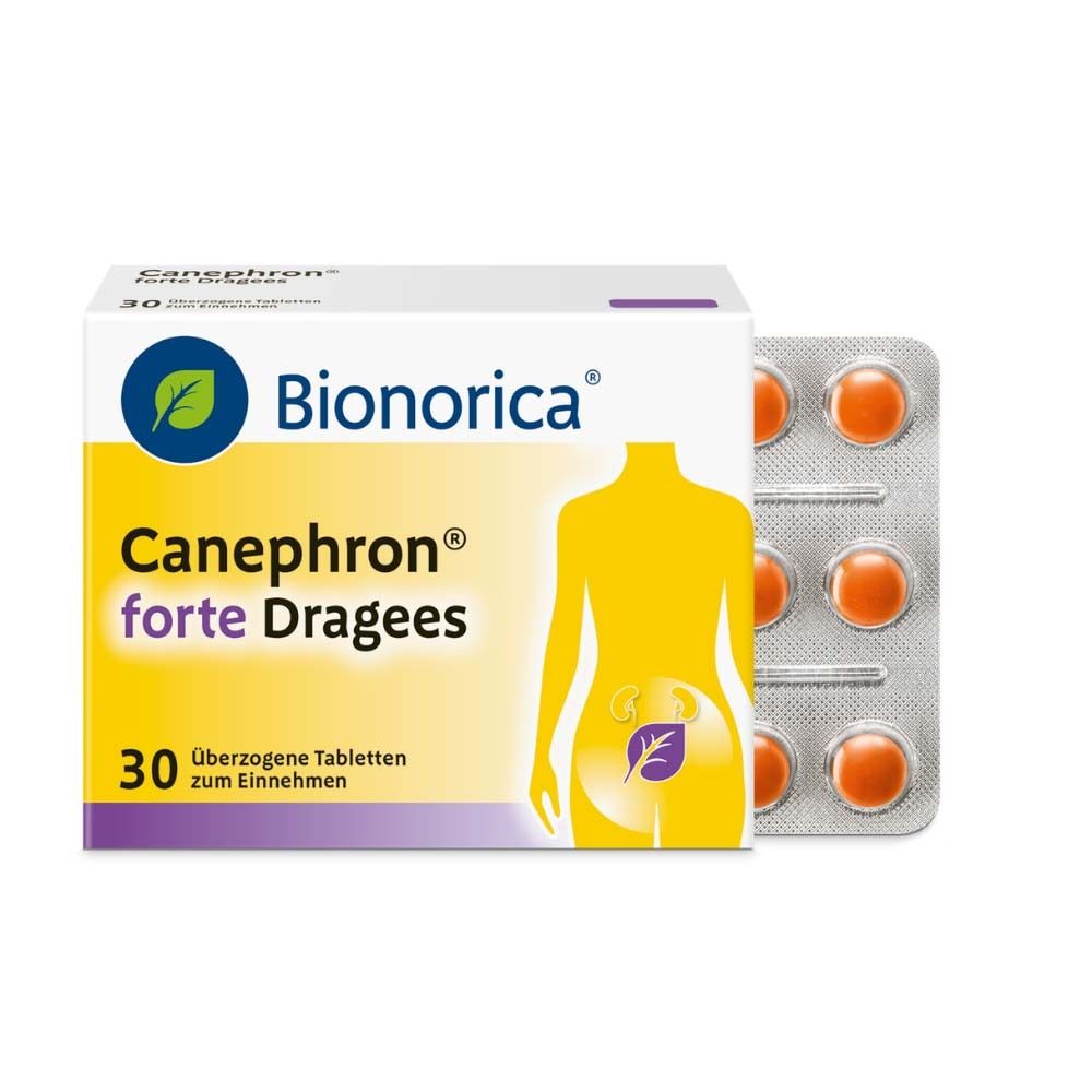 Canephron® forte - wirkt 4-fach stark bei Blasenentzündung Jetzt 10% sparen mit dem Code canephron10* Dragees 30 St
