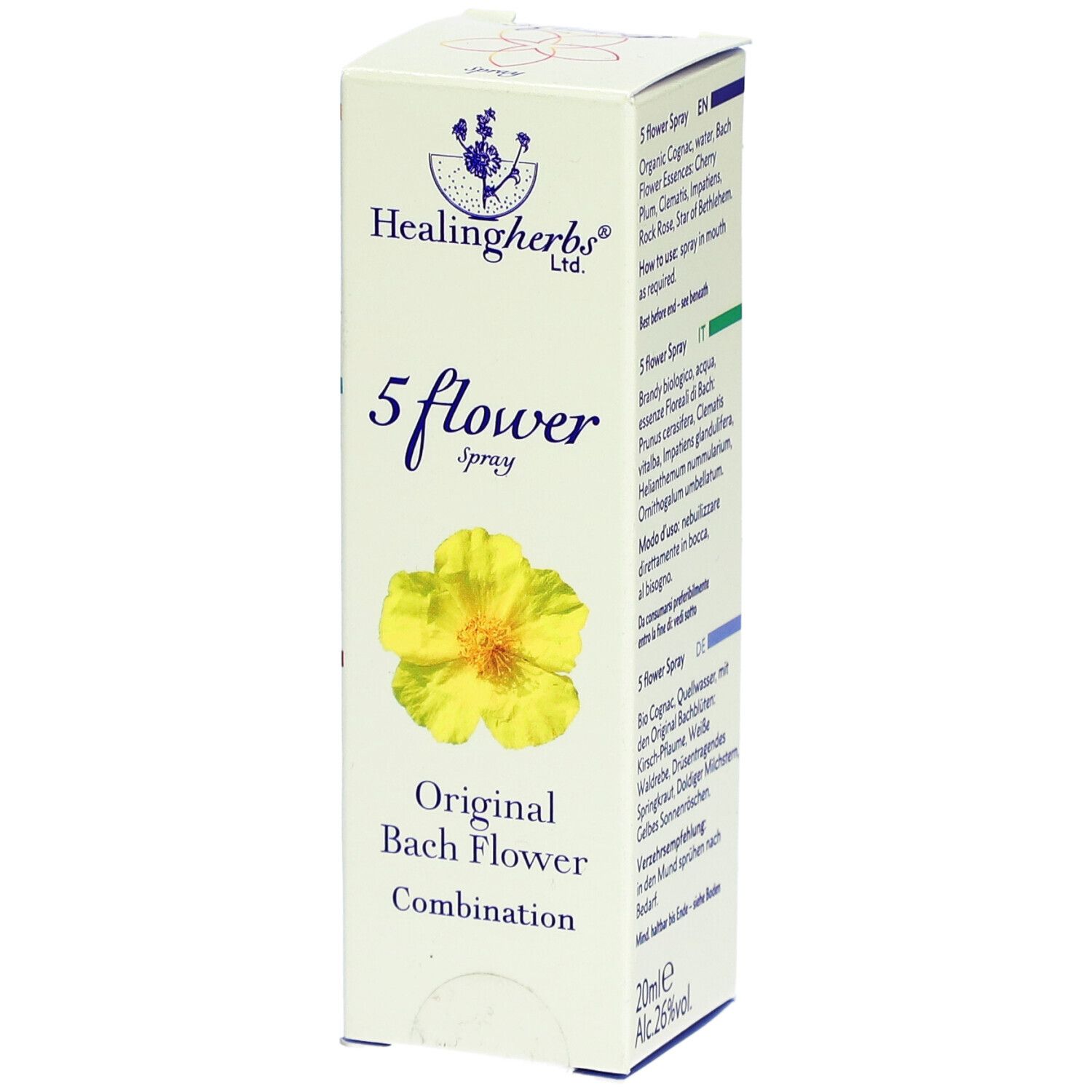 Healing Herbs 5 Flower Bachblüten Spray 20 Ml