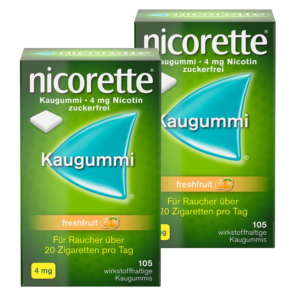 nicorette® Kaugummi freshfruit 4mg 2x105 St