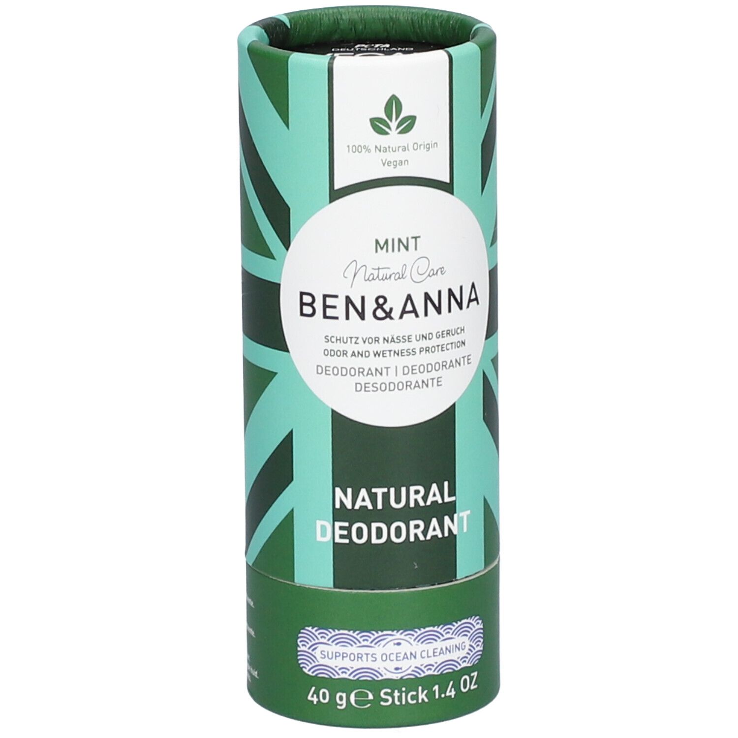 Ben & Anna - Deo Papertube Mint Stifte 40 g