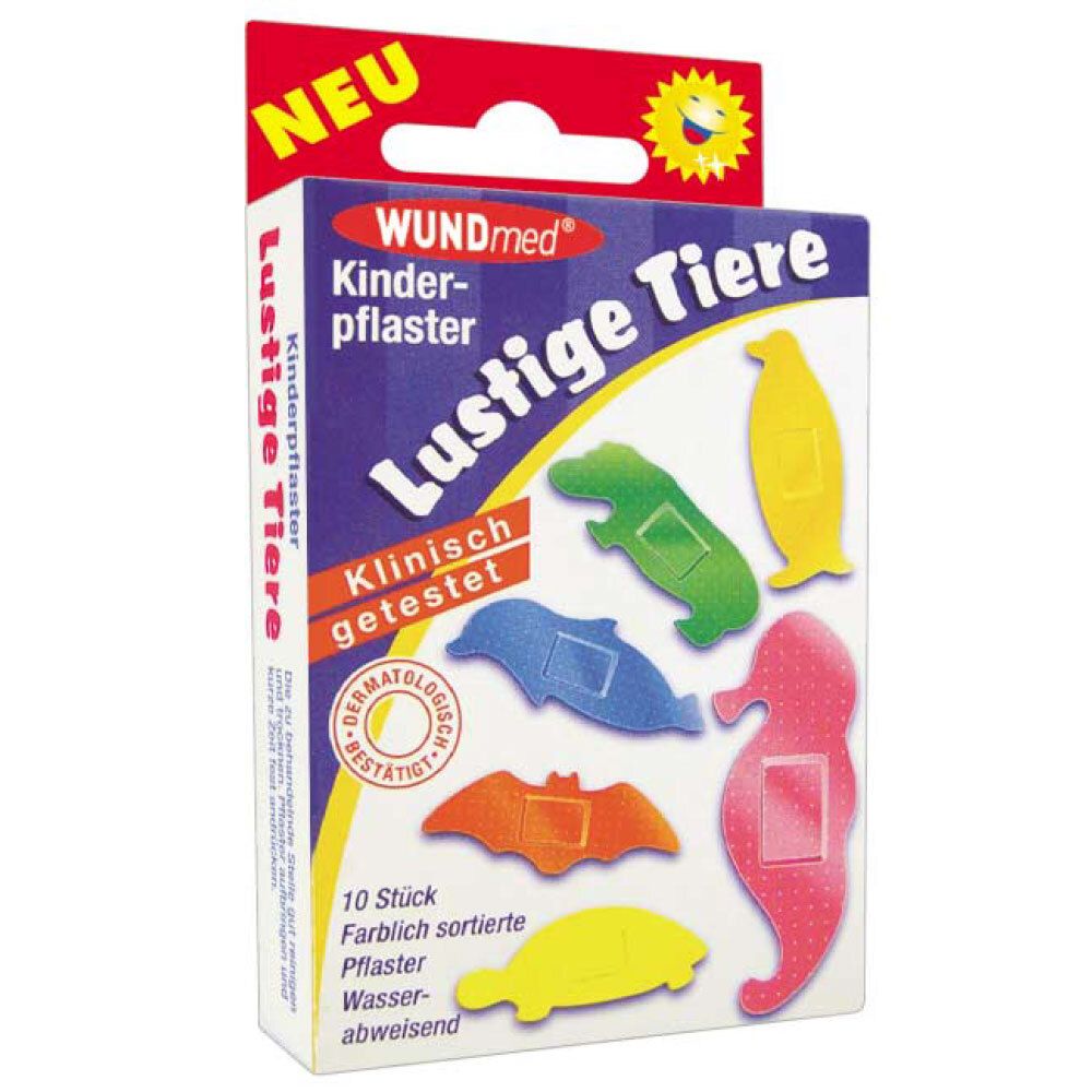 WUNDmed® Kinderpflaster Lustige Tiere Pflaster 10 St