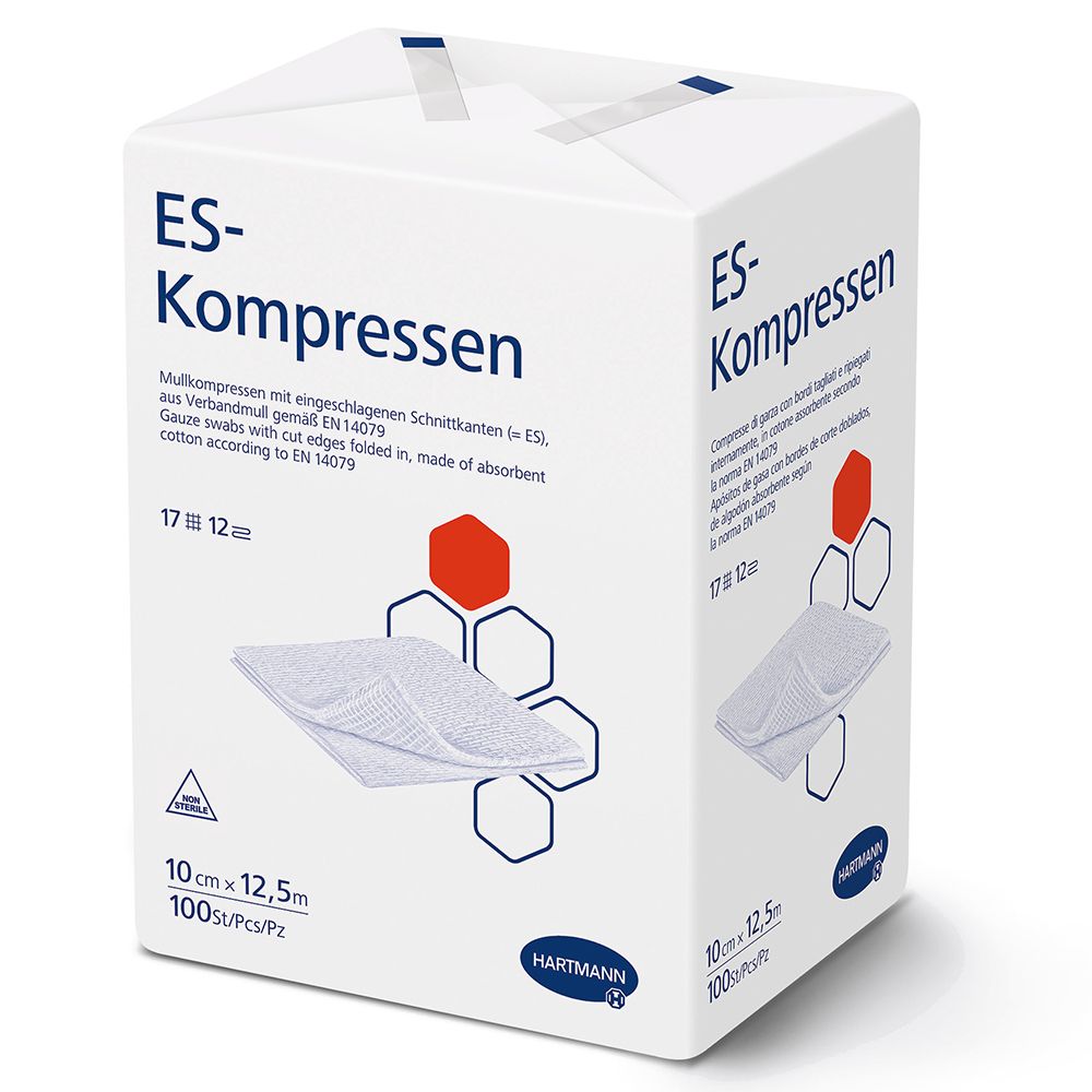 HartMänner ES-Kompressen 10 x 12,5 Kompressen 100 St weiss