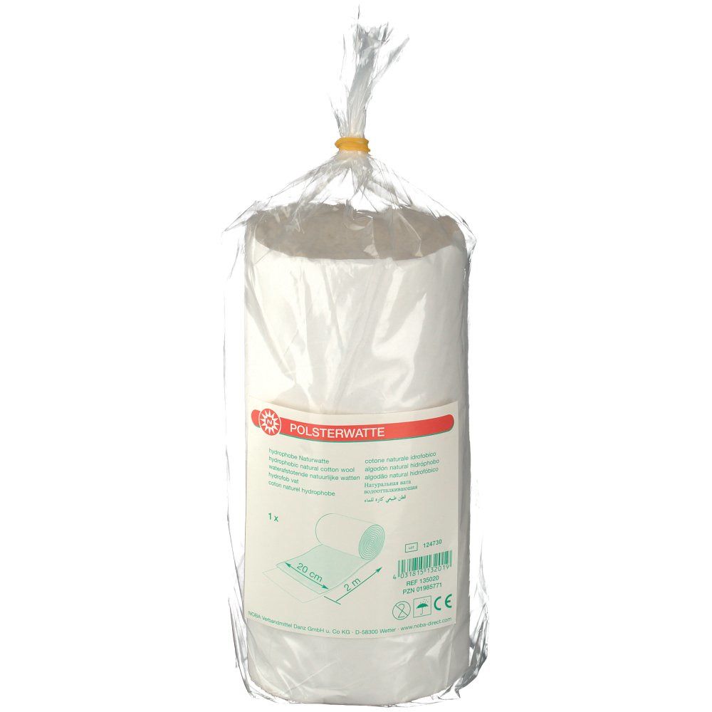Noba Polsterwatte nicht entfettet 2 m x 20 cm Watte 1 St