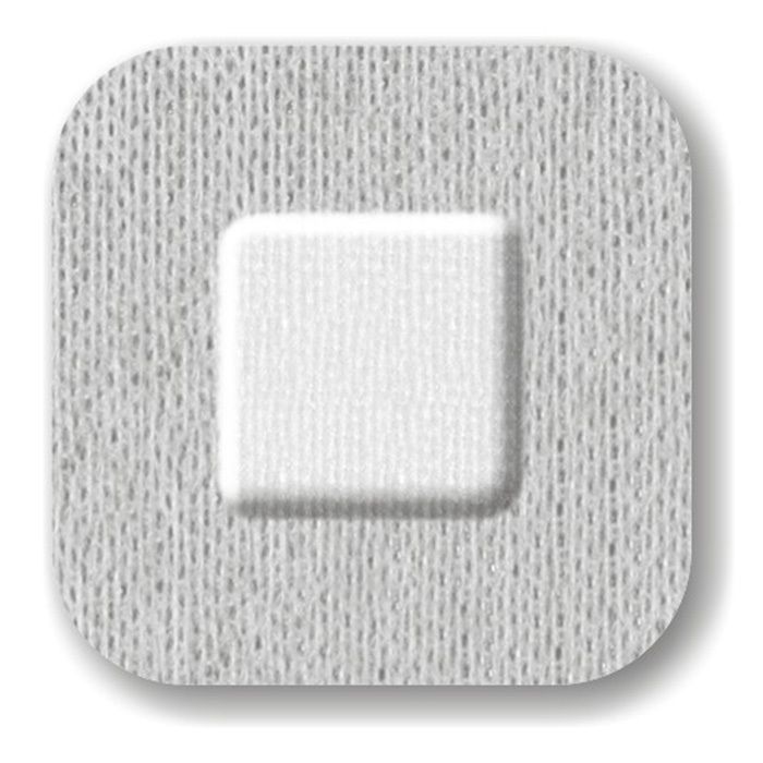 Quadra® MED Square 38 x mm Pflaster 100 St silber