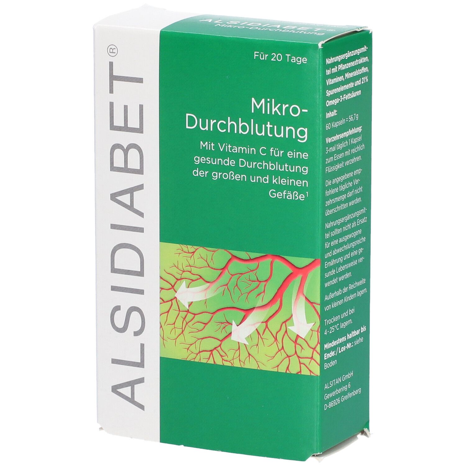 Alsidiabet® Mikro-Durchblutung Kapseln 60 St