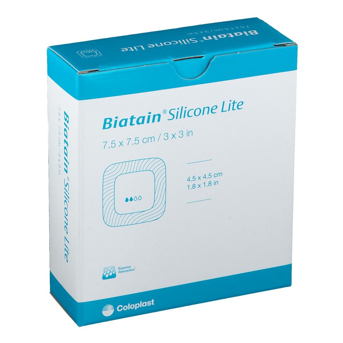 Biatain® Silicone Lite Schaumverband 7,5x7,5cm Verband 10 St