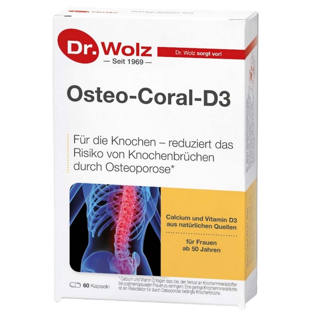 Dr. Wolz Osteo-Coral-D3 Kapseln 60 St