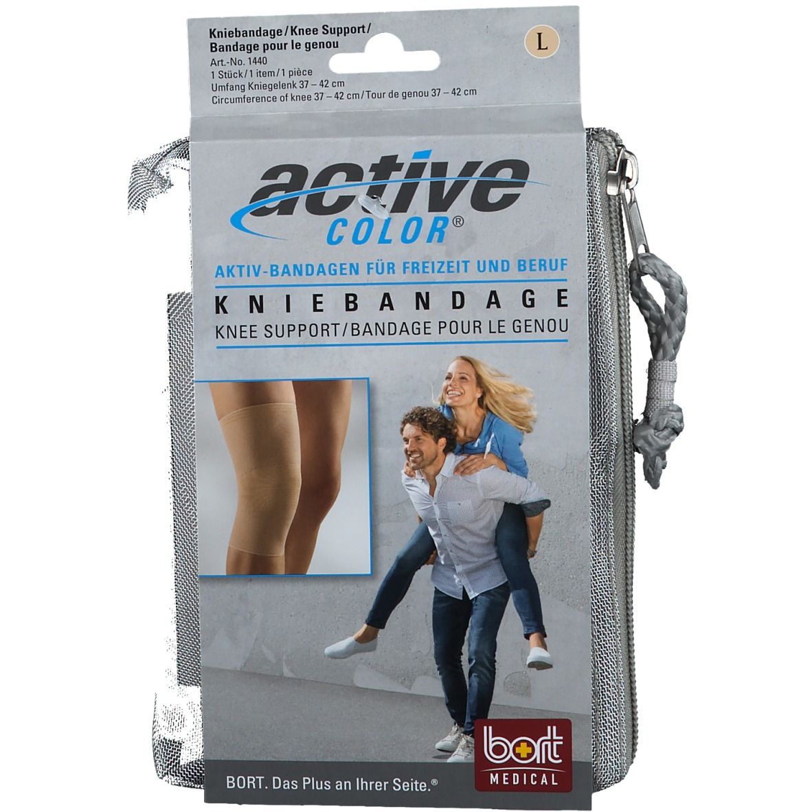 Bort ActiveColor® Kniebandage Gr. L haut Bandage(s) 1 St beige