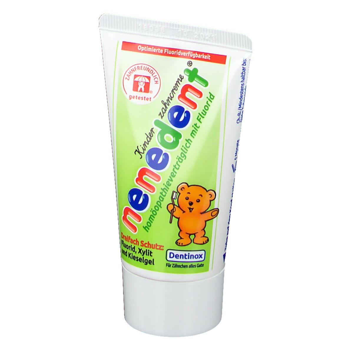 nenedent® Kinderzahncreme homöopathieverträglich mit Fluorid Zahncreme 50 ml