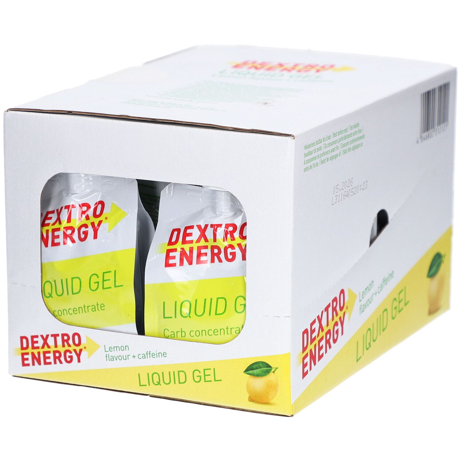Dextro Energy Liquid Gel, Zitrone-Koffein Gel 18X60 Ml
