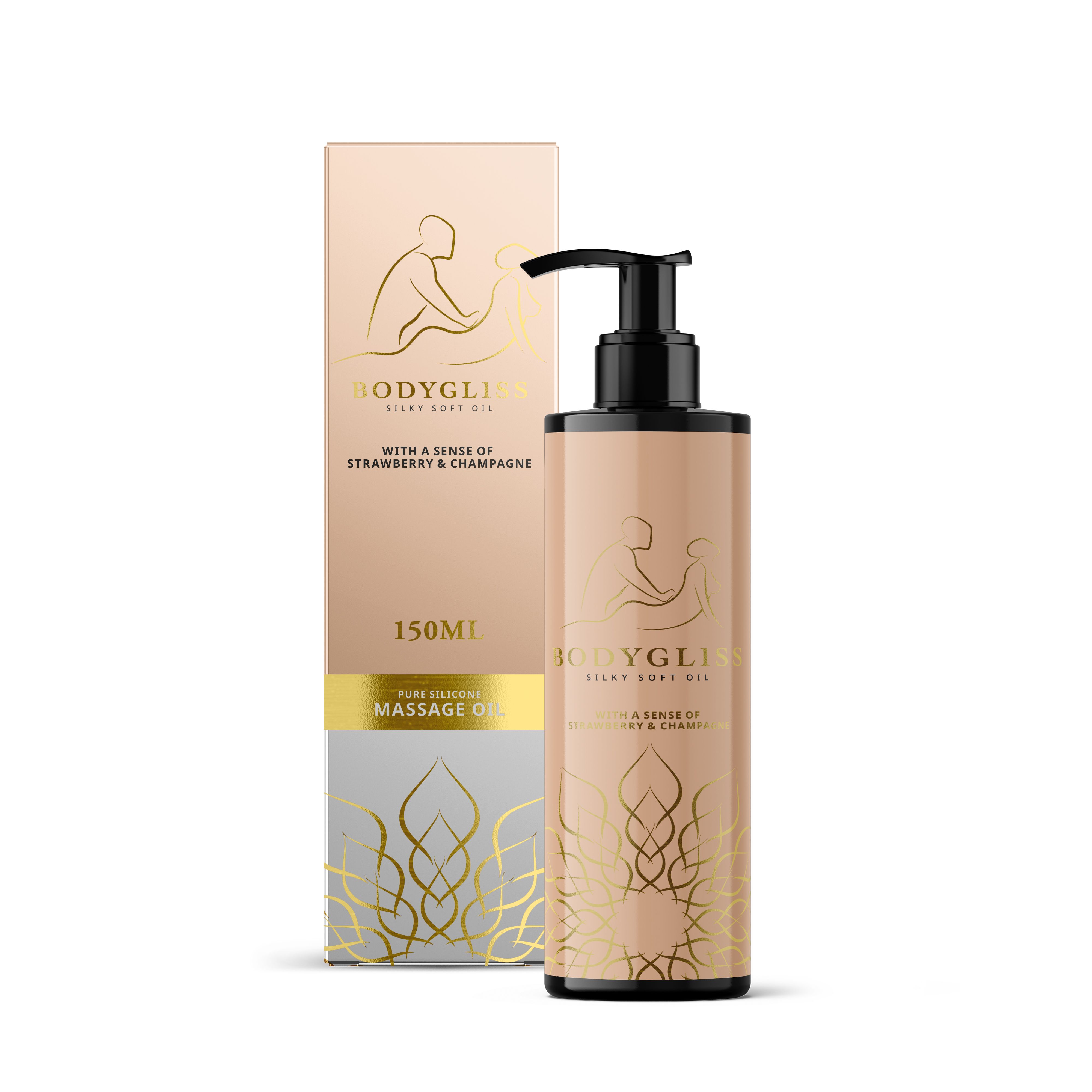 BodyGliss Massageöl Erdbeere & Champagner Öl 150 ml