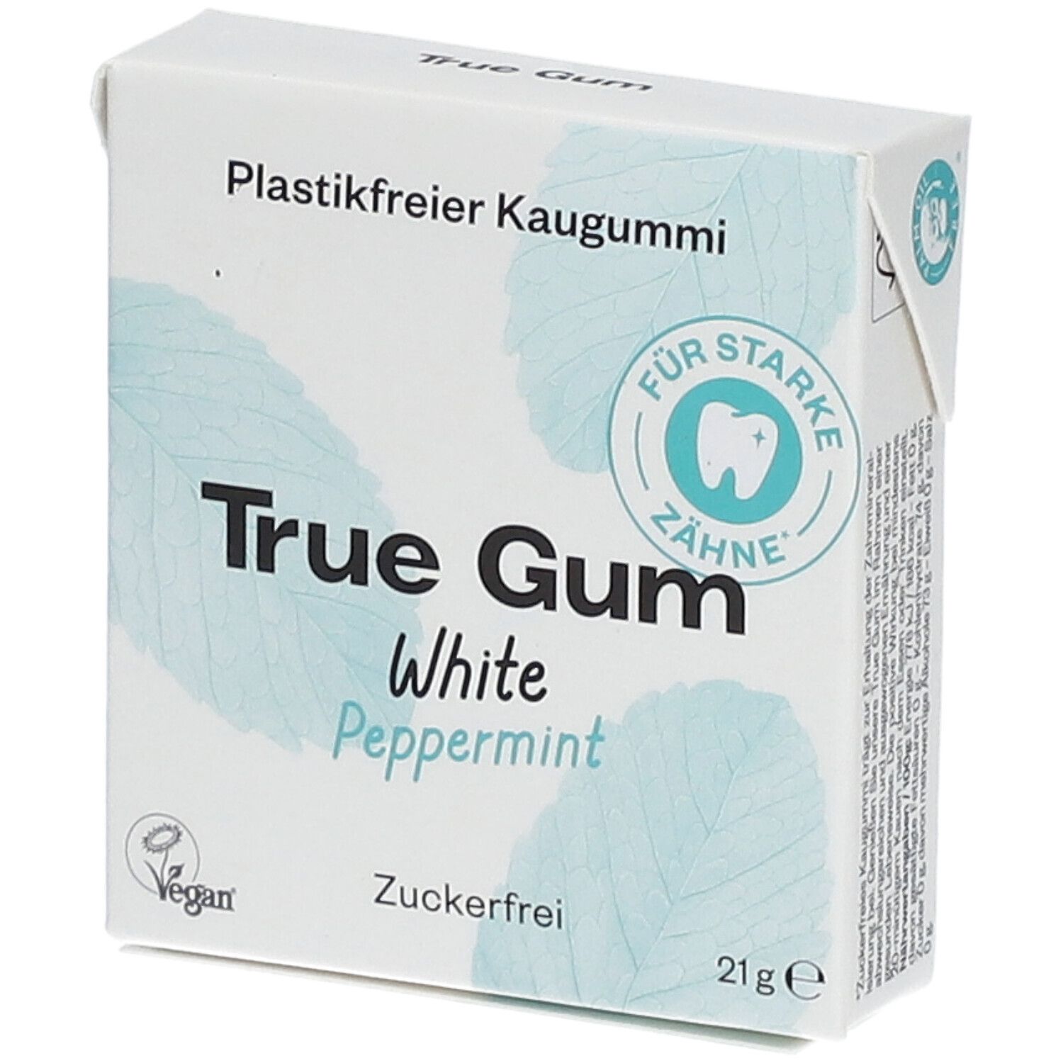True Gum White Pfefferminz Kaugummi 21 g