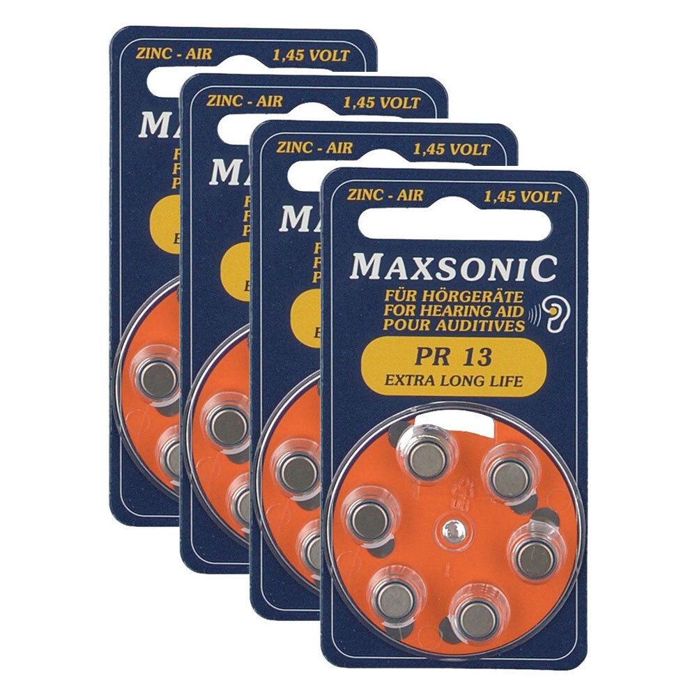 Maxsonic PR 13 für Hörgeräte 4x6 St