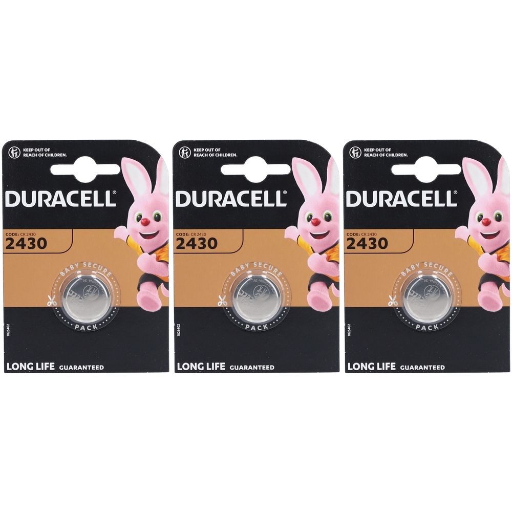 Duracell Spezialzellen 2430 Lithium-Knopfzelle 3 V 3x1 St