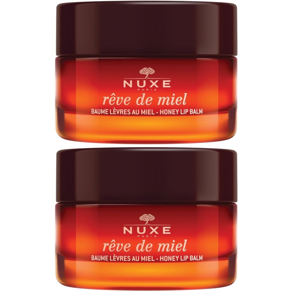 Nuxe Rêve de Miel® regenerierende Lippenpflege gegen sehr trockene, spröde und rissige Lippen Balsam 2x15 g
