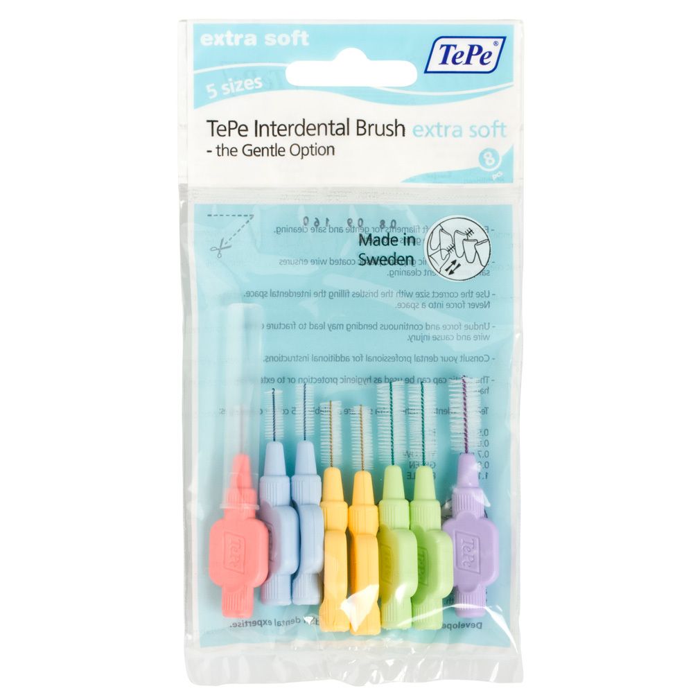 TePe Interdentalbürste x-weich gemischt 0,45 - 2 mm Zahnbürste 6 St