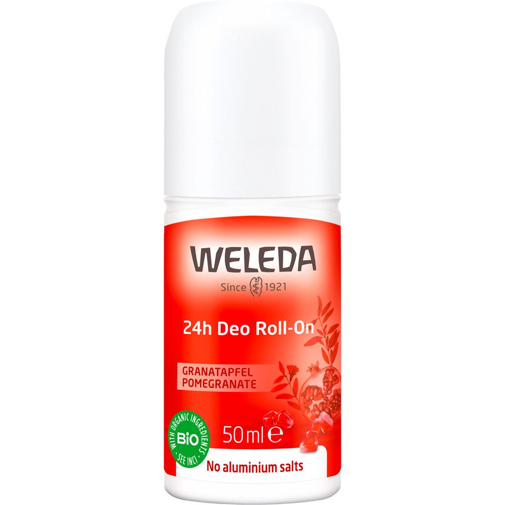 Weleda 24H Deo Roll-On Granatapfel - Zuverlässiger Schutz & Sinnlicher Duft Ohne Aluminiumsalze Körperpflege 50 Ml Unisex