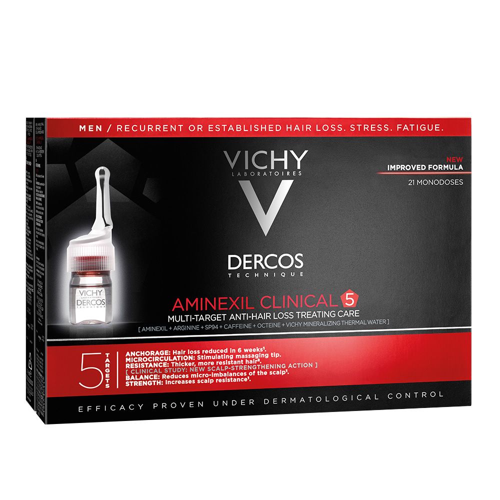 Vichy Dercos Aminexil Clinical 5 Flüssigkeit 21x6 ml Männer