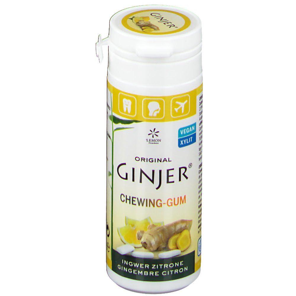 Original Ginjer® Kaugummis Ingwer-Zitrone Kaugummi 30 g
