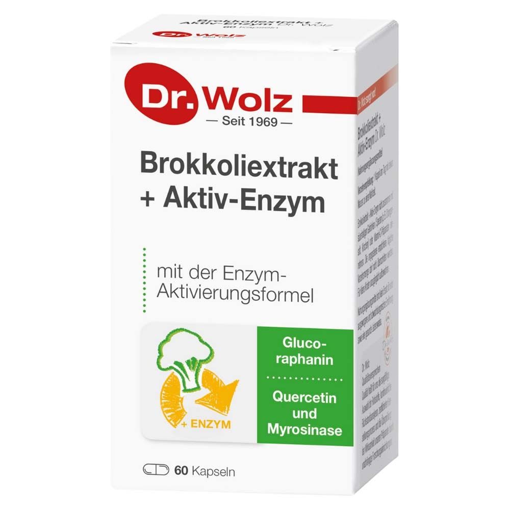 Dr. Wolz Brokkoliextrakt + Aktiv-Enzym Kapseln Magensaftresistent 60 St