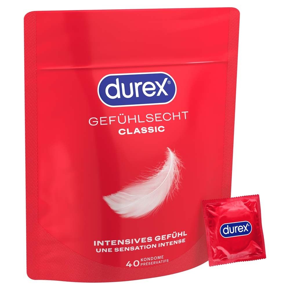 durex® Gefühlsecht Classic Kondome 40 St transparent