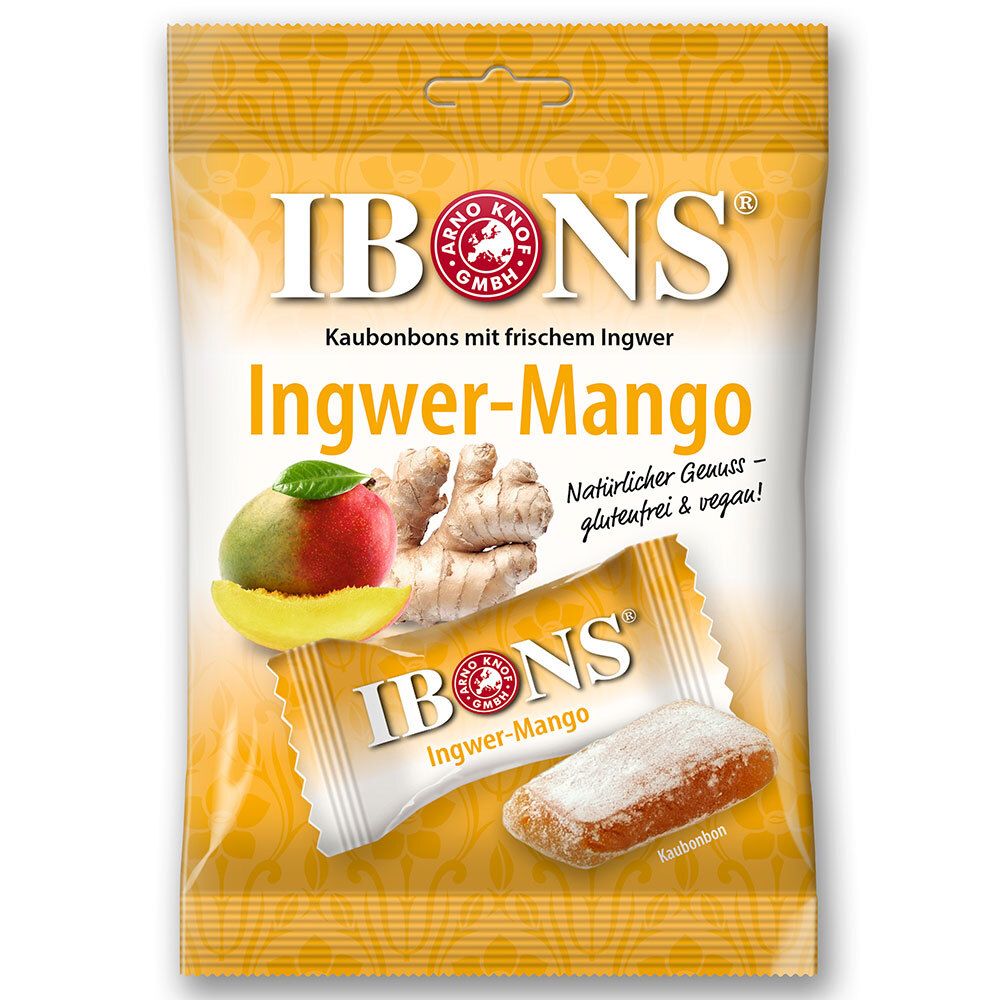 Ibons® Ingwer-Mango Bonbons 92 g