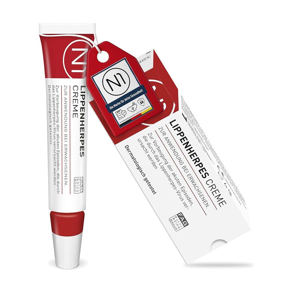 N1 Lippenherpes Creme – Herpescreme gegen Herpesbläschen, Zur Behandlung von Lippenherpes, Herpes lindert Juckreiz, Schmerzen & Brenen 2 g