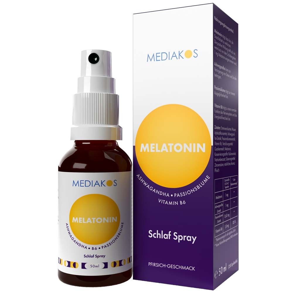 Mediakos Melatonin Ashwagandha Schlaf Spray 50 ml
