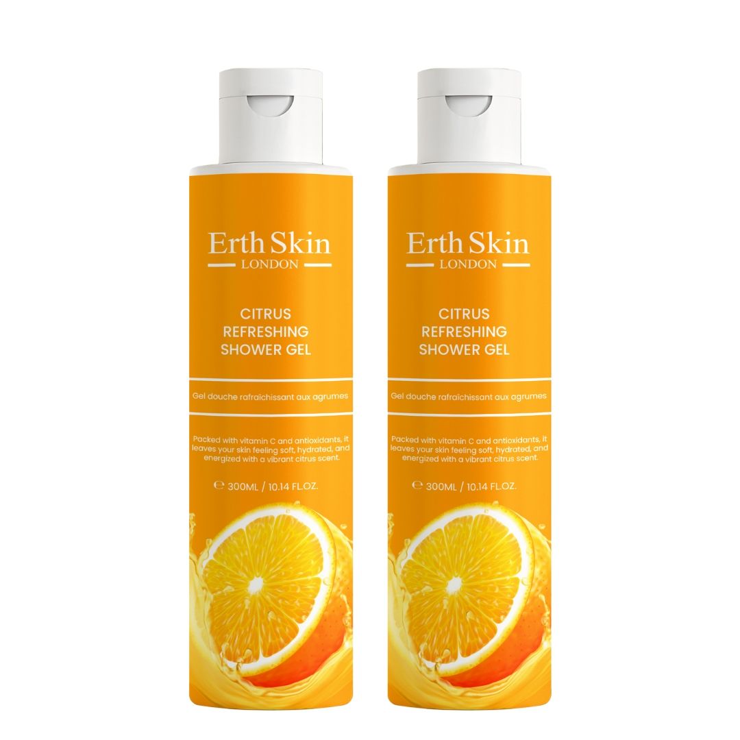ErthSkin London Erfrischendes Duschgel-Duo mit Zitrusduft 600 ml Unisex