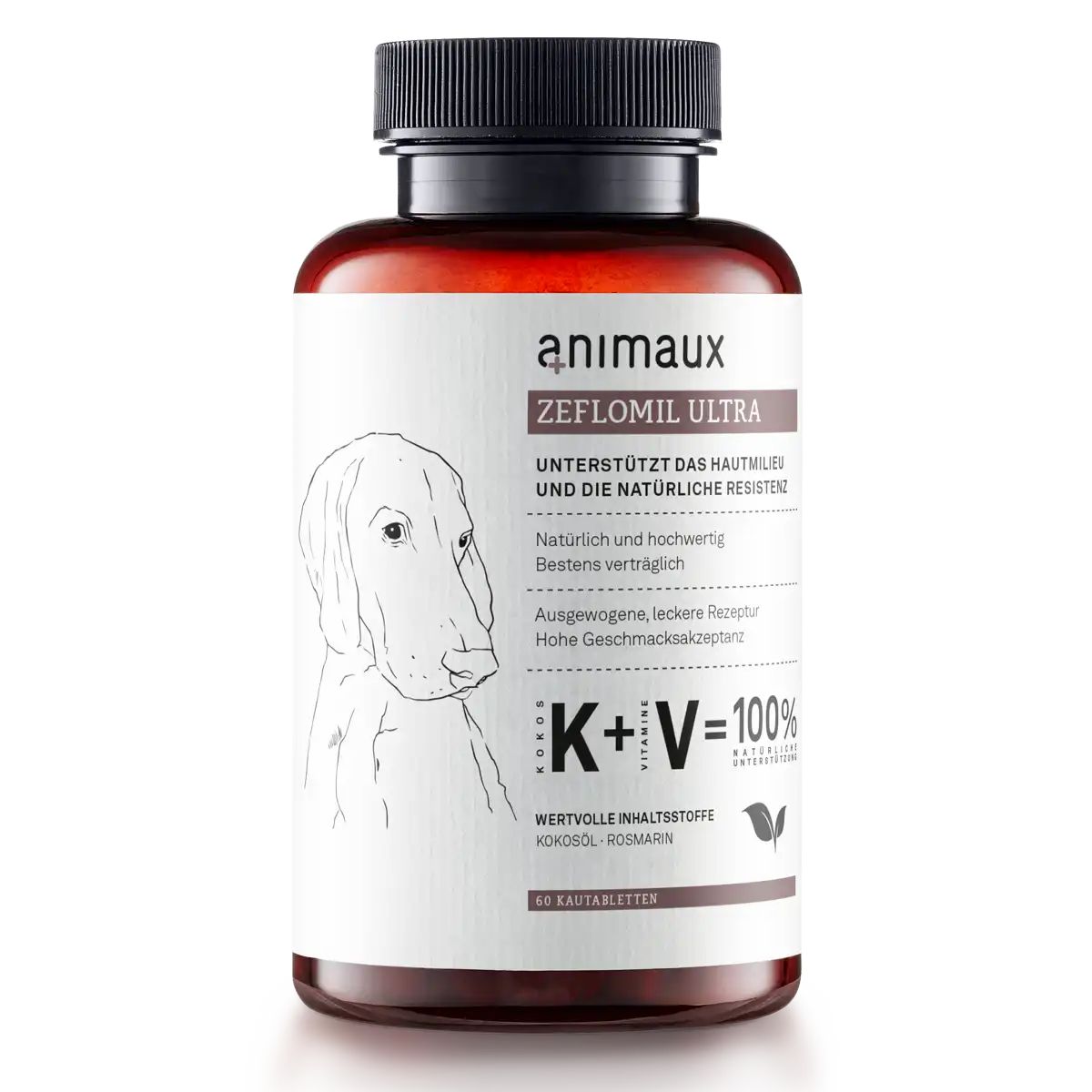 Animaux Zeflomil Ultra - Natürliche Unterstützung Gegen Zecken Für Hunde Kautabletten 90 G