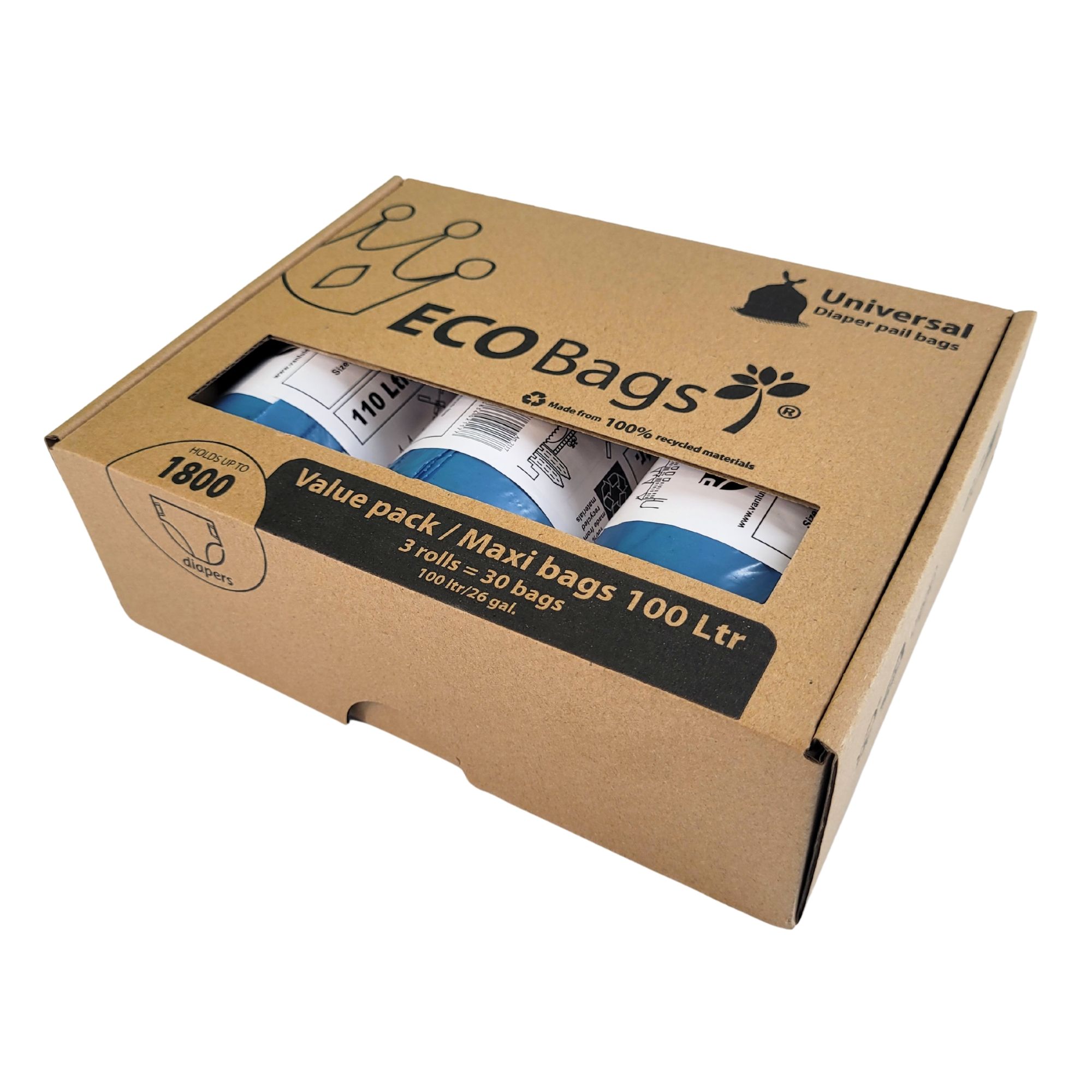 Mülltüten für Diaper Champ 110L Set 30 St