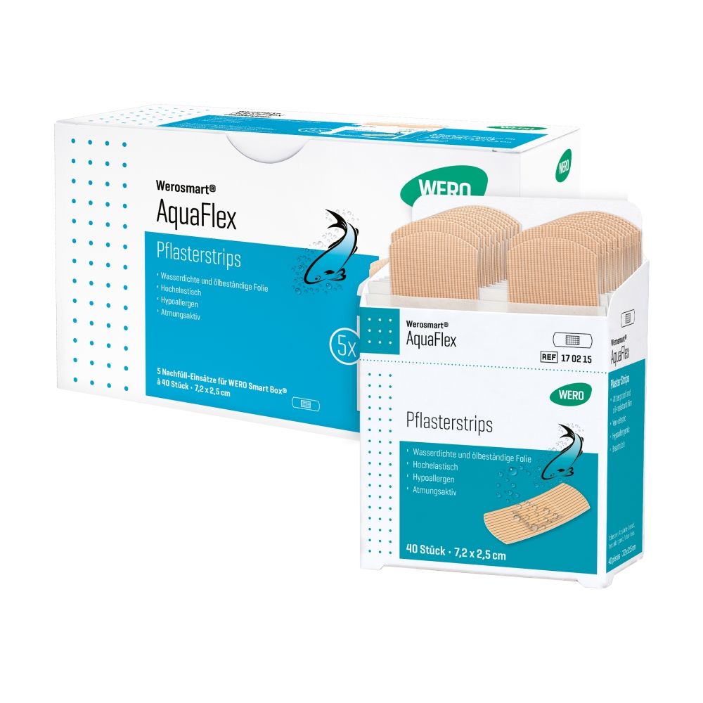 Wero AquaFlex Pflasterstrips, Pflasterspender-Einsätze 200 St
