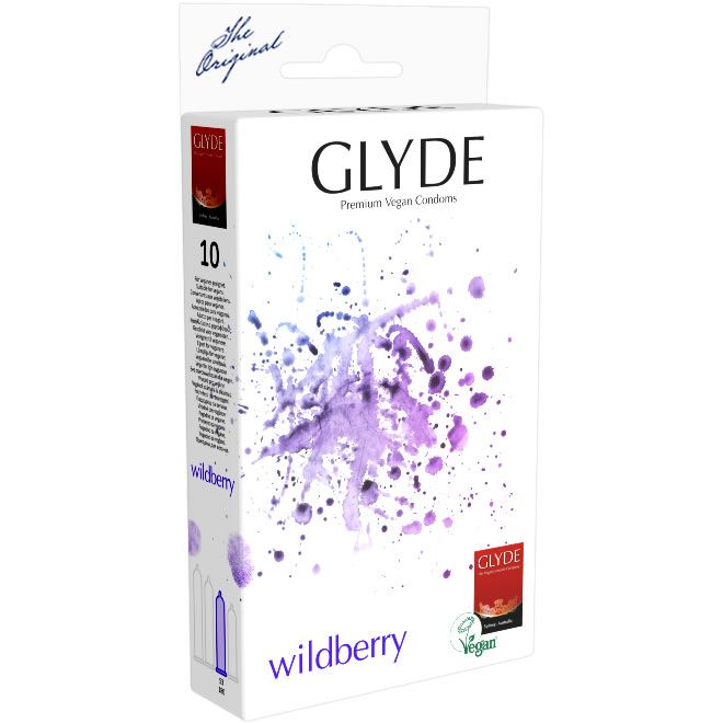 Glyde Ultra *Wildberry* Kondome 10 St violett