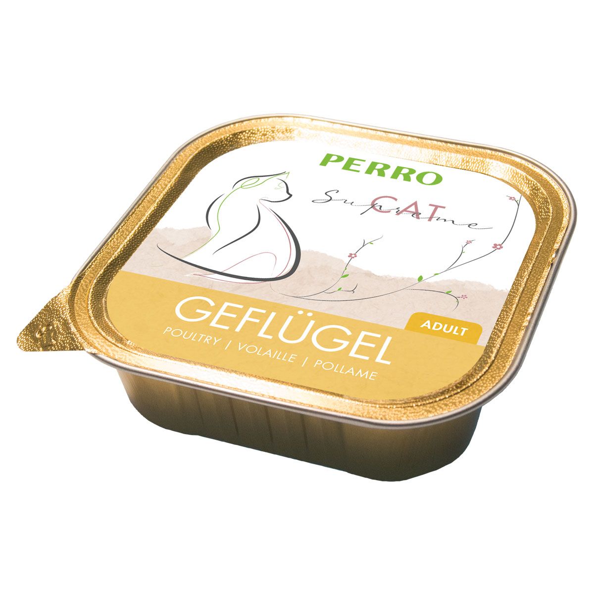 Perro Cat Supreme Adult Geflügel Futter 0,2 kg