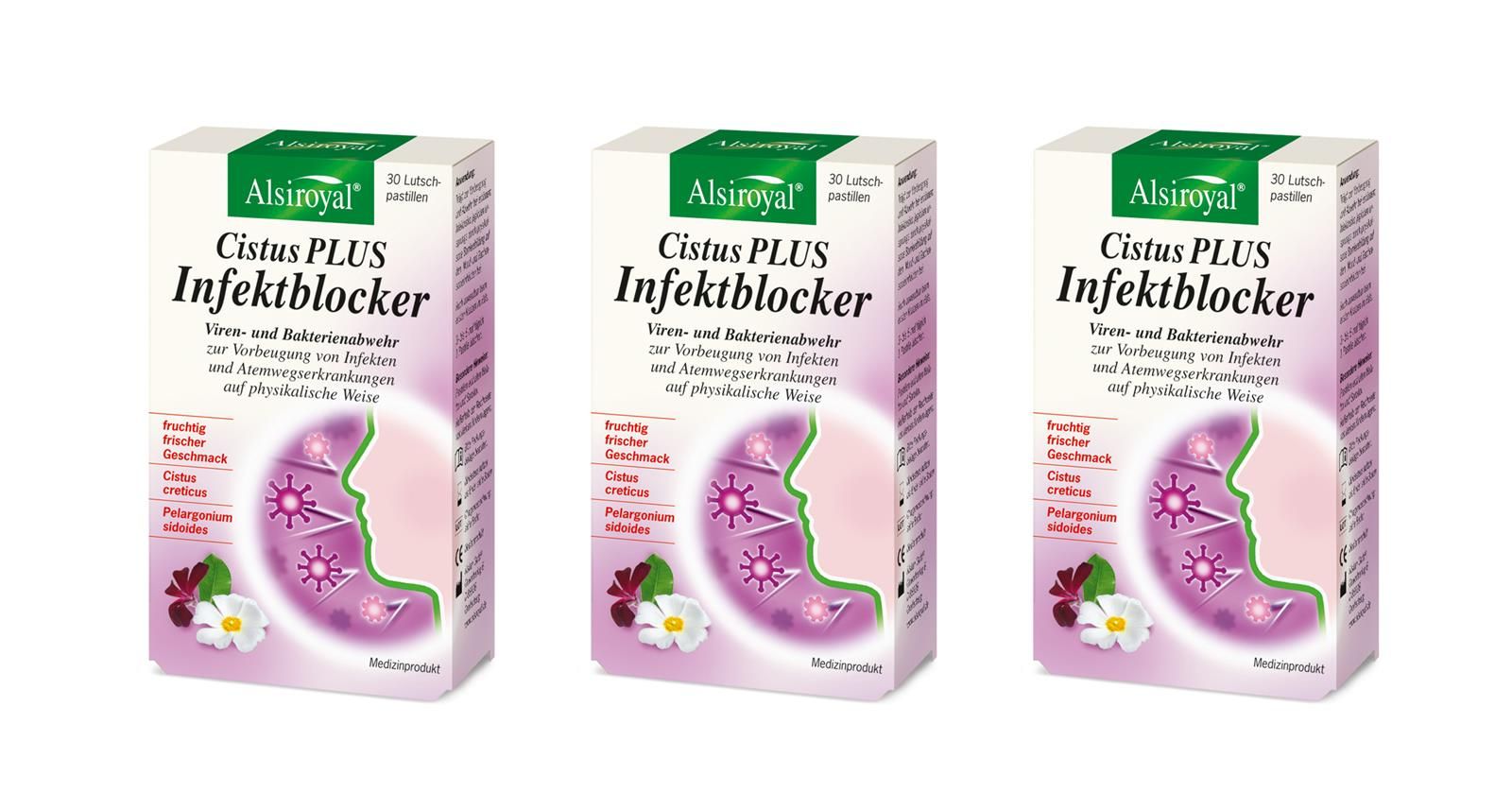 3x Alsiroyal Cistus Plus Infektblocker 3x30 Tabletten 90 g