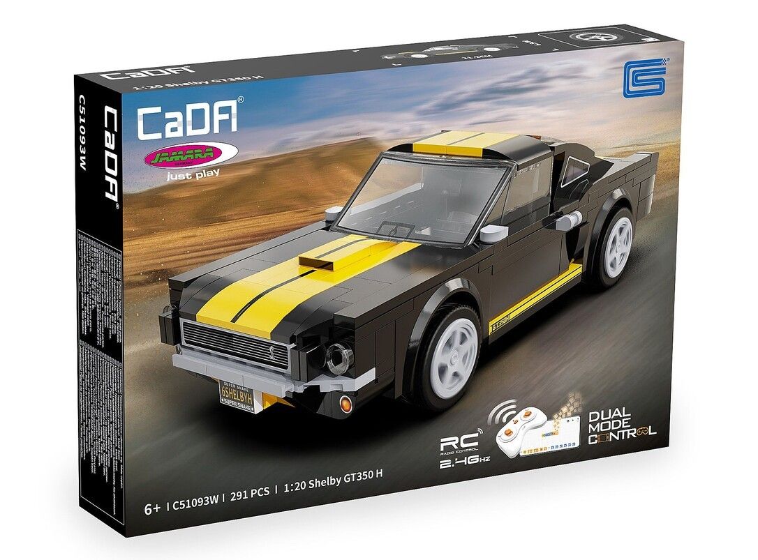 Jamara e.K. CaDA Shelby Gt350 H 1:20 schwarz 2,4GHz Bricks 1 St