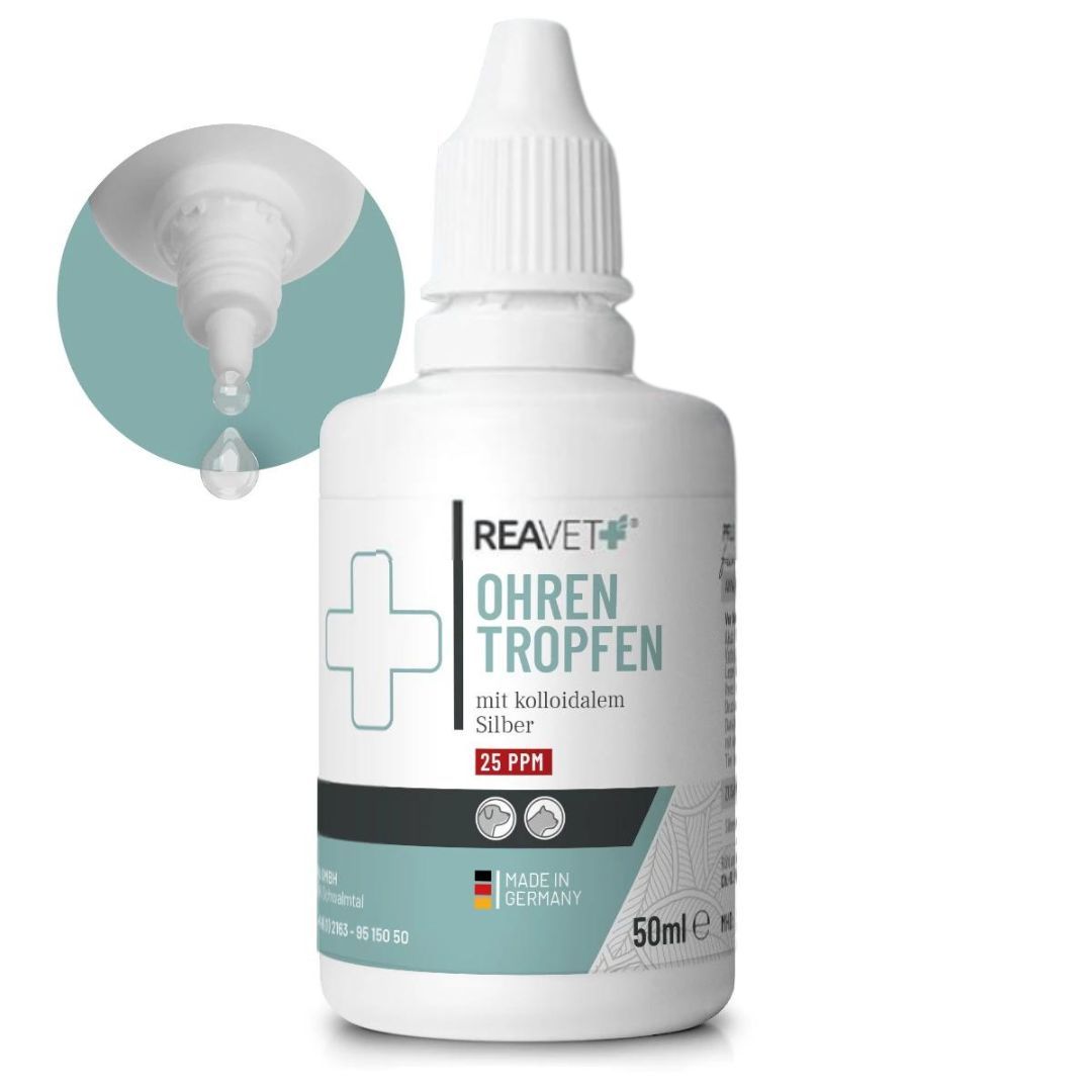 Ohrentropfen mit kolloidalem Silber - ReaVET 50 ml