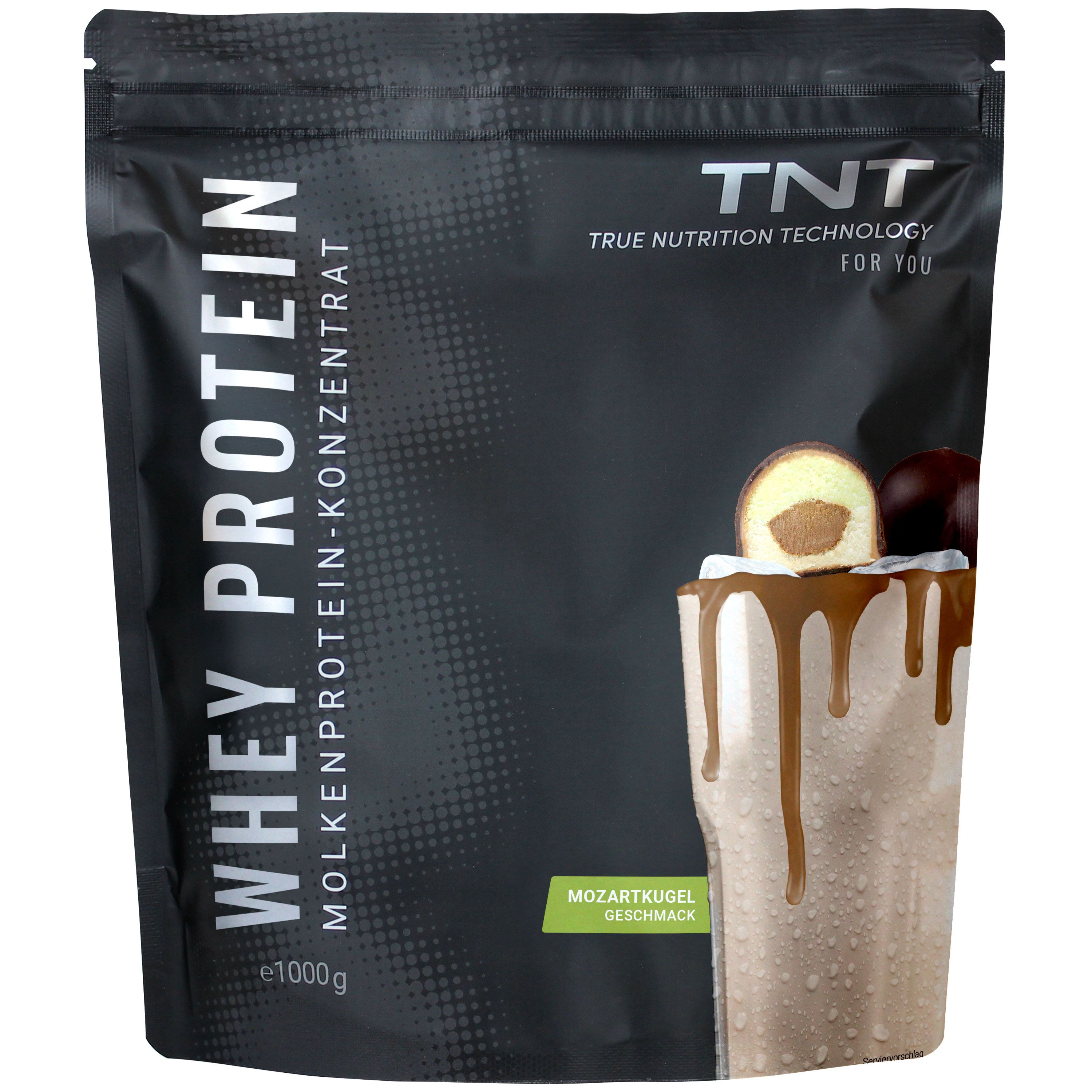 TNT Whey Protein Konzentrat - Eiweißpulver (Mozartkugel) Pulver 1 kg