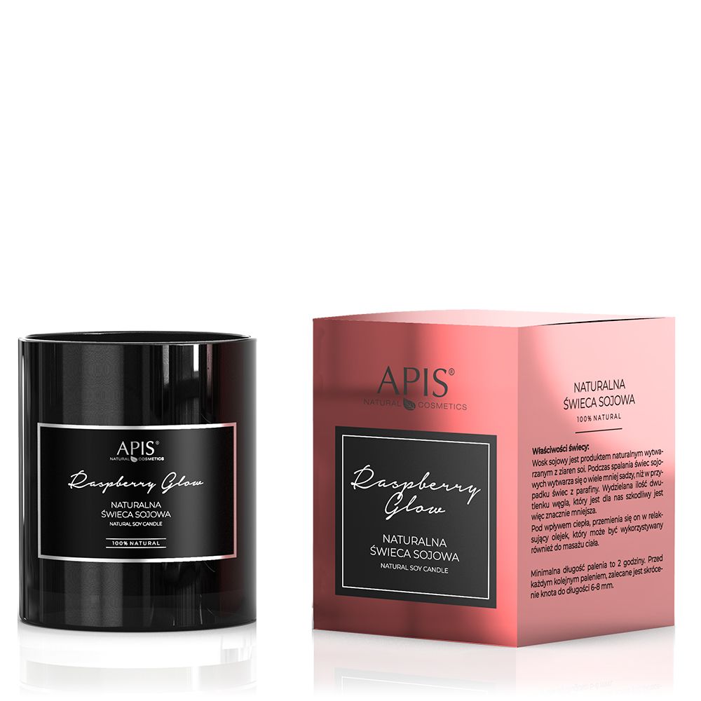 Apis Natural Raspberry Glow, Duft- und Massagekerze 250 g