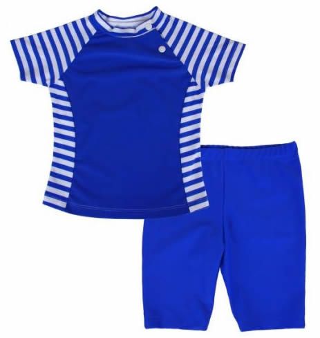 Popolini UV-Schutzkleidung Swimwear Zweiteiler Ringel-Marine 110/116 1 St